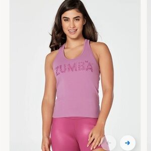 Zumba Pink Tank Top/New